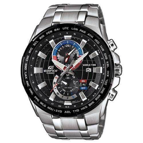 Image of Casio Edifice satineret rustfri stål quartz multifunktion (5406) Herre ur, model EFR-550D-1AVUEF